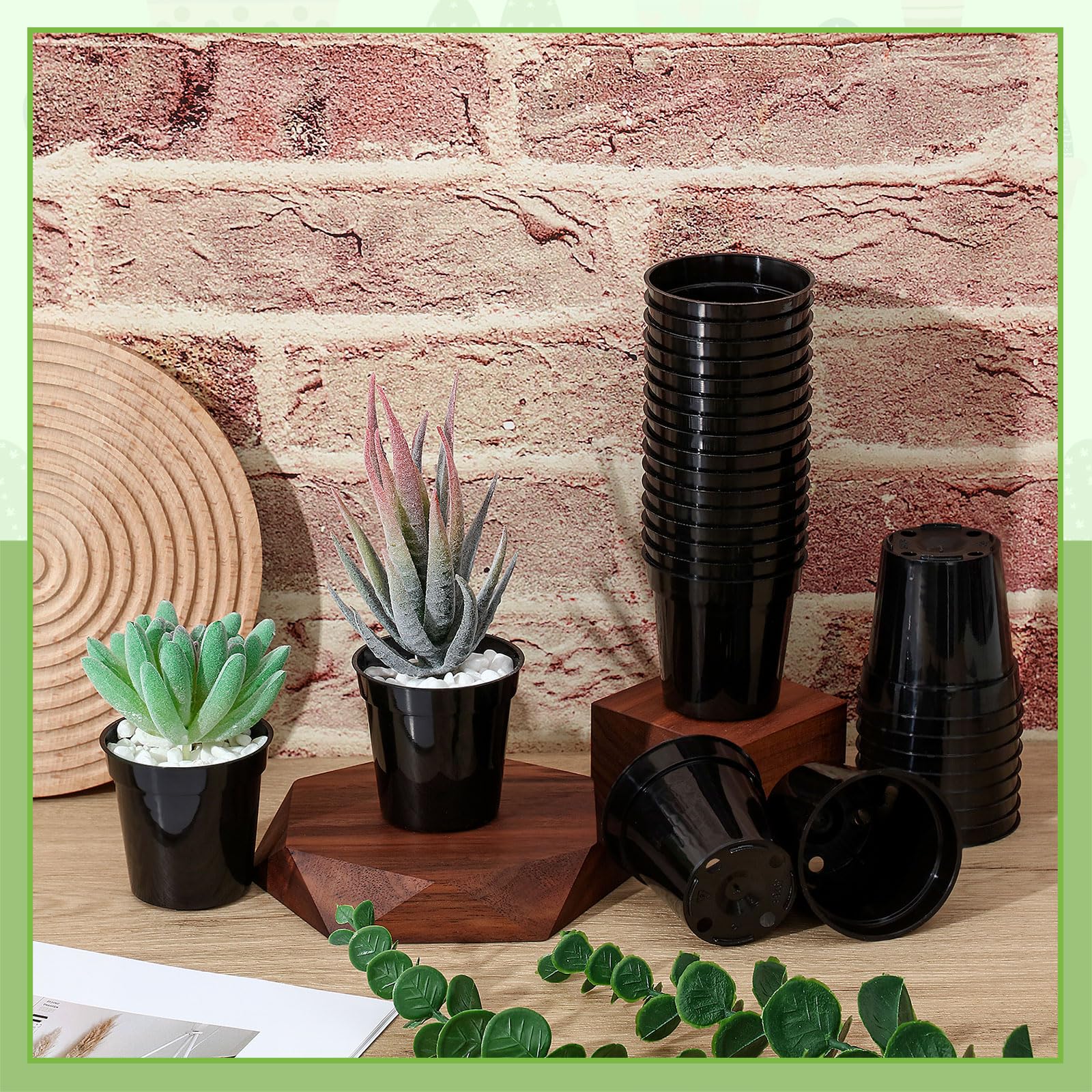 Yaomiao stackable pots optimize indoor garden space and organization.