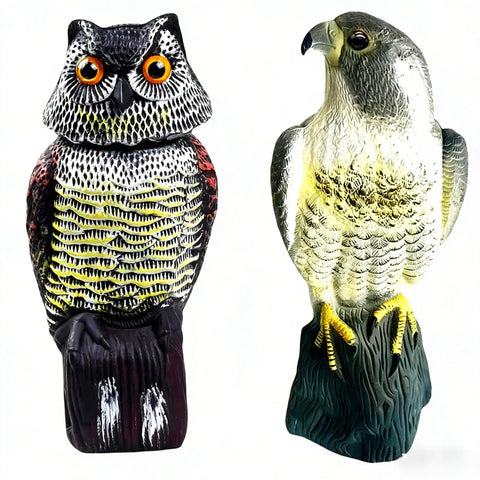 YAOSAN Hawk Decoy with 15-inch size designed to deter birds in gardens and farms