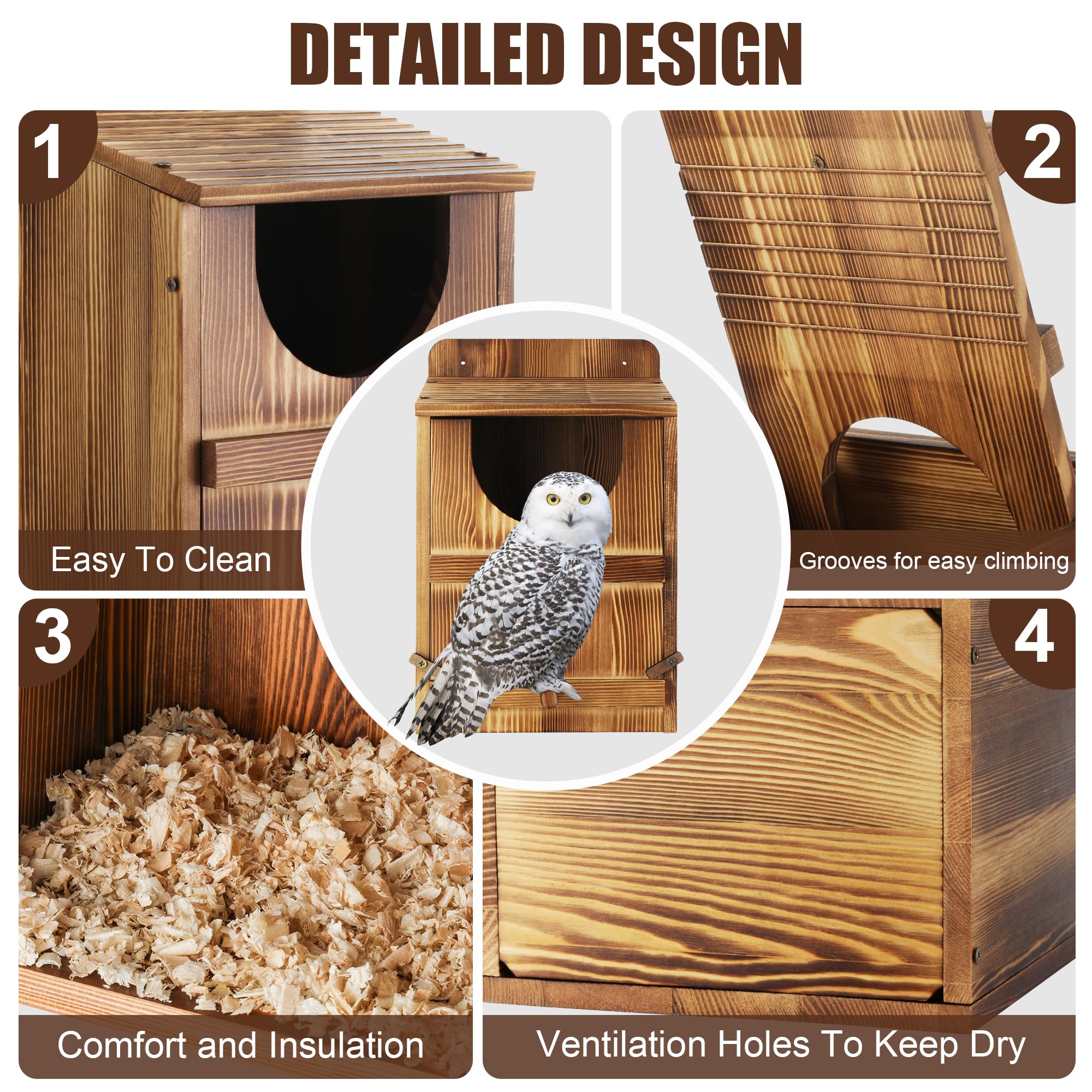 Yaoyiizy Wood Shavings Included cushion nestlings and aid quick setup