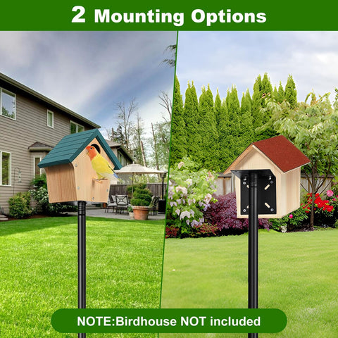 Easy tool-free assembly of YaPaPa bird feeder pole in seconds