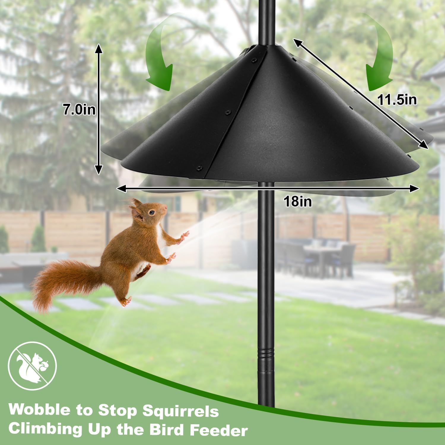 YaPaPa pole featuring four adjustable hooks for feeders and decor