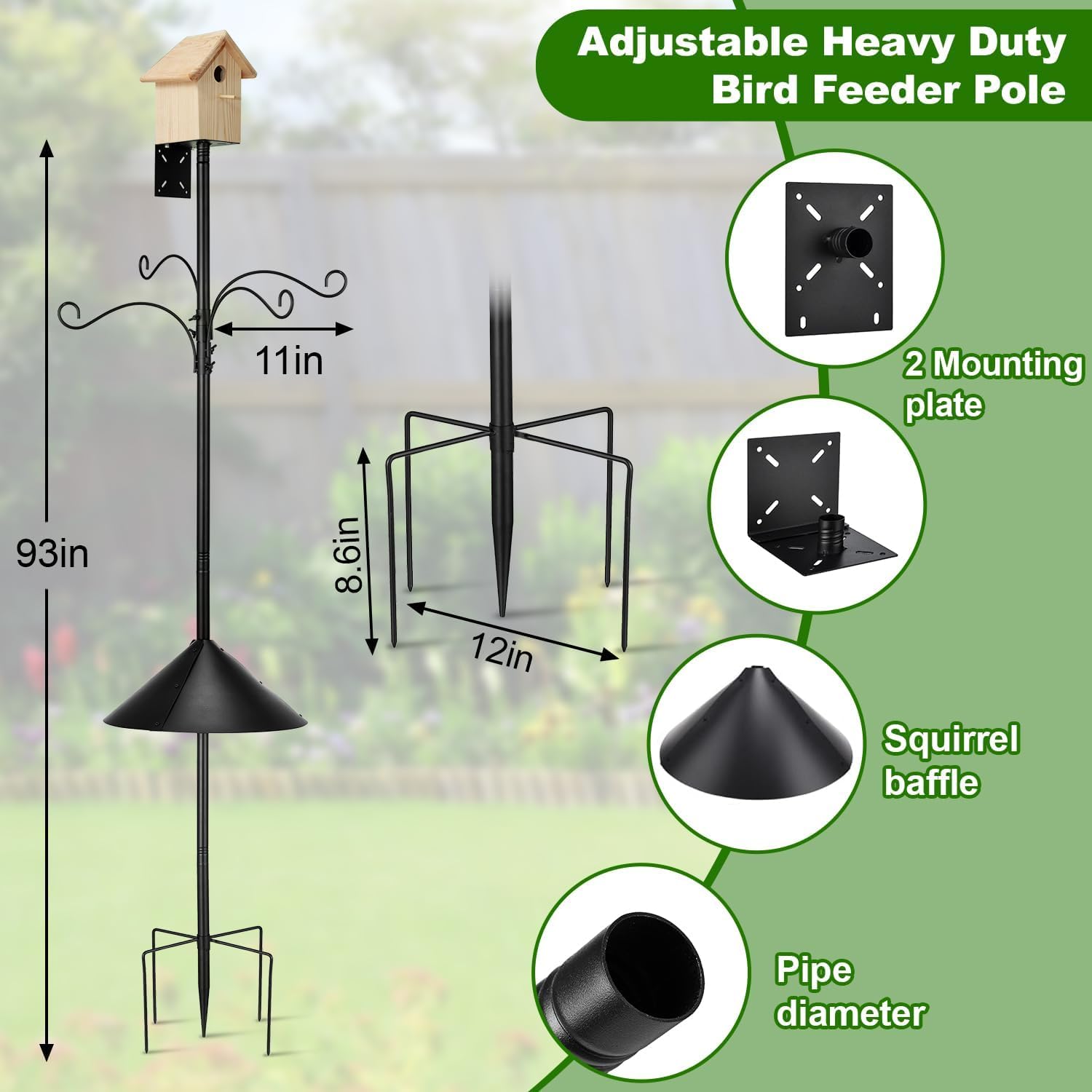Durable YaPaPa 1 inch thick pole resisting weather and wear