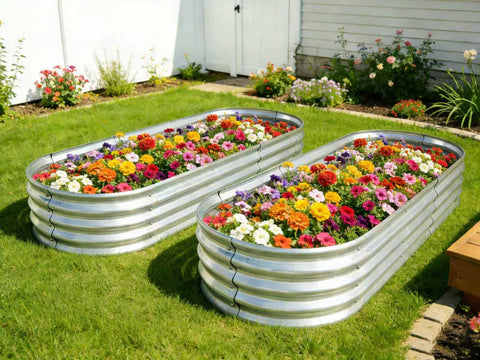 Yararday top-down view shows wave-structured galvanized panels for drainage and durability.