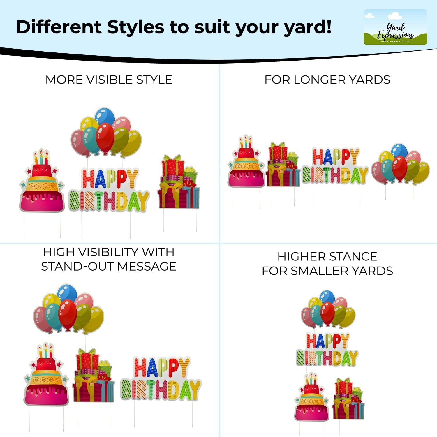 Yard Expressions outdoor display ready signs for easy setup