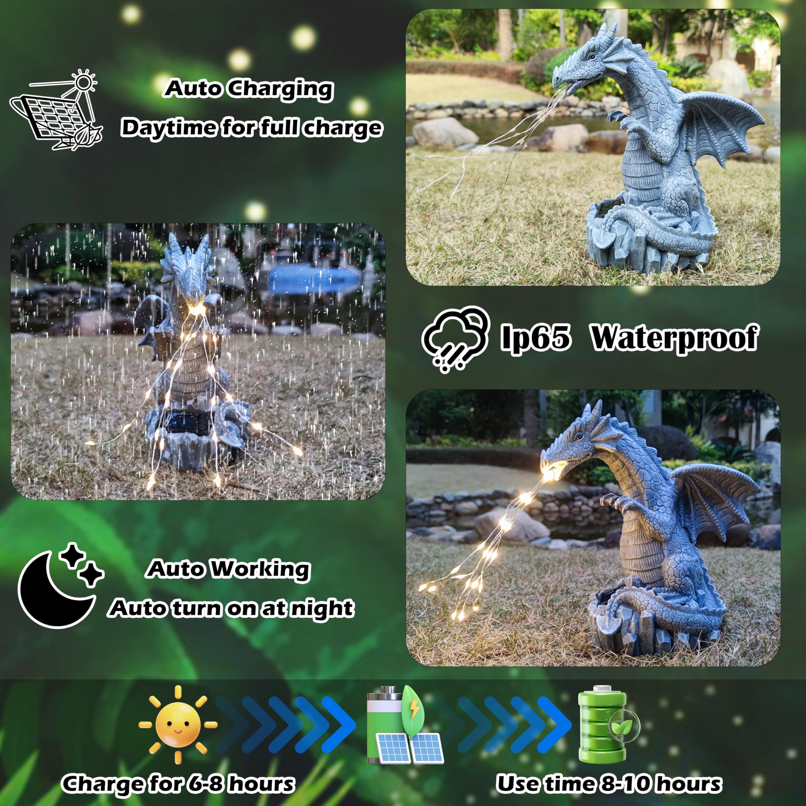 Yardancer dragon statue makes a unique gift for neighbors and family.