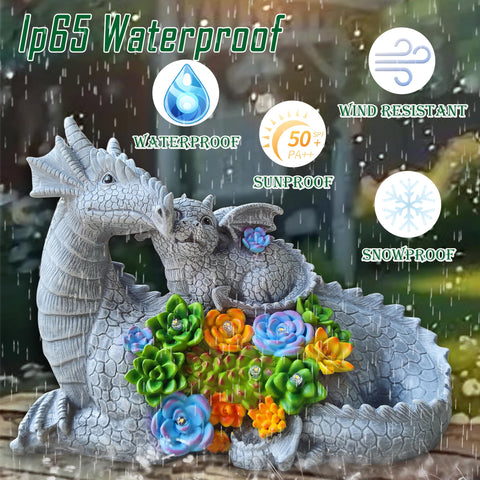Yardancer baby dragon detail showcases a warm family scene in outdoor settings.