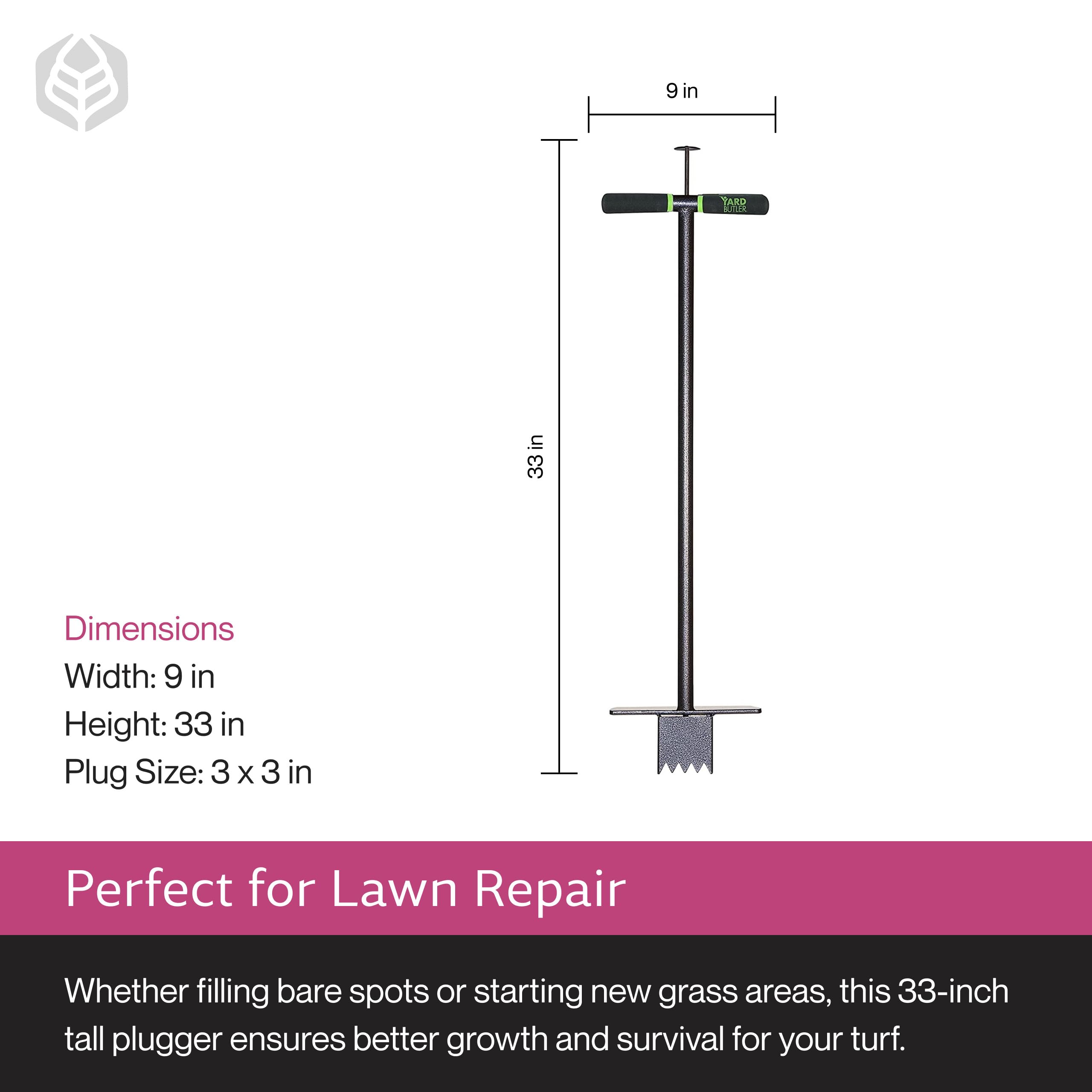 Yard Butler cushioned handles reduce hand strain during extended planting sessions.