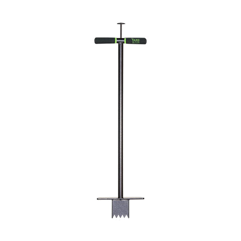 Yard Butler sod plugger with stand-up design and long handle for easy soil plugs.