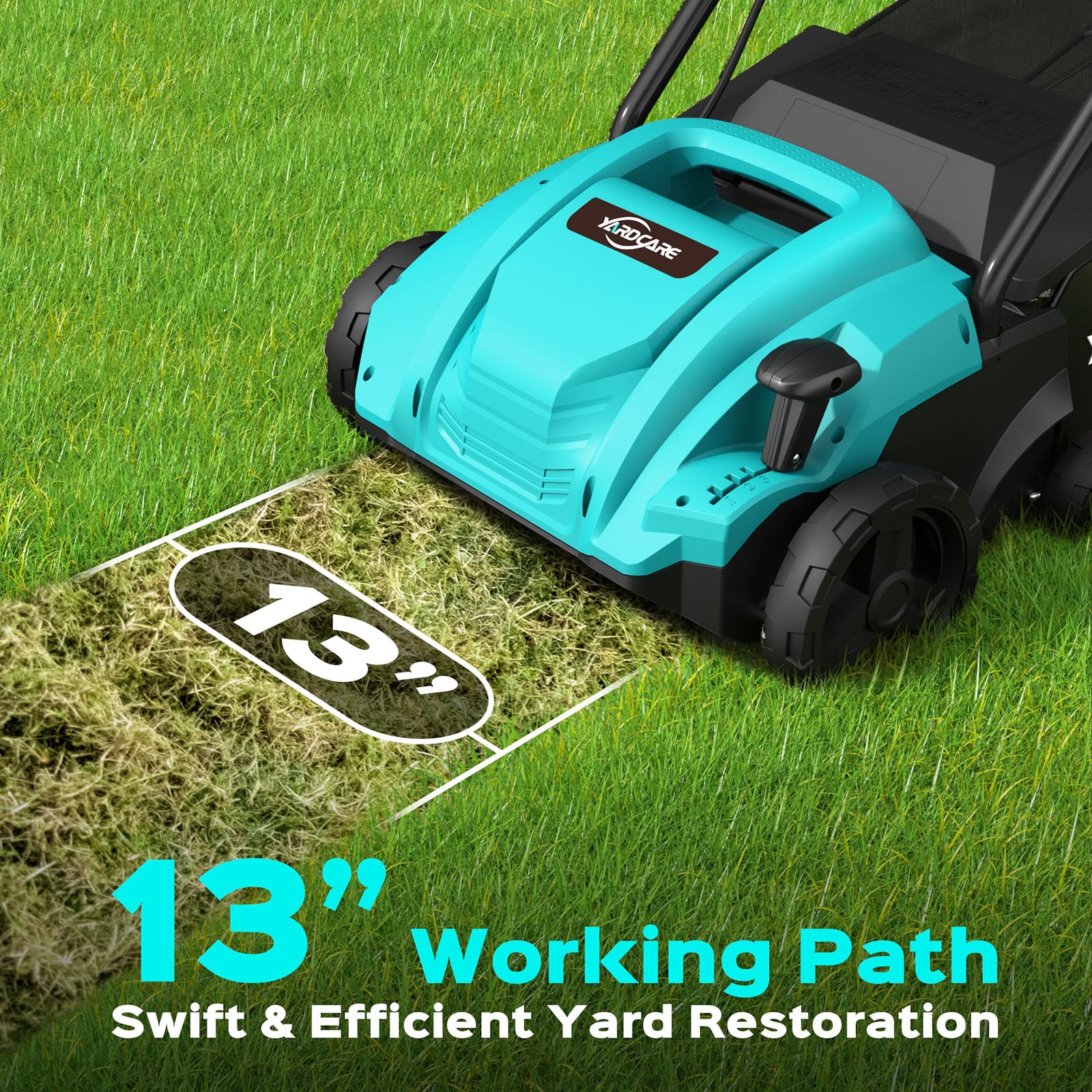 YARDCARE 8gal debris bag captures clippings for fewer interruptions