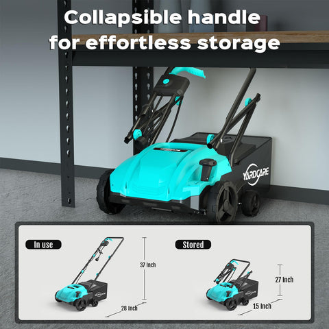 YARDCARE foldable frame for compact storage after use