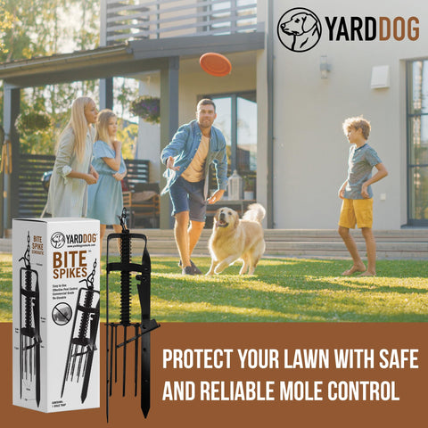 YARDDOG Compact Trap fits neatly in lawns and gardens for quick use.