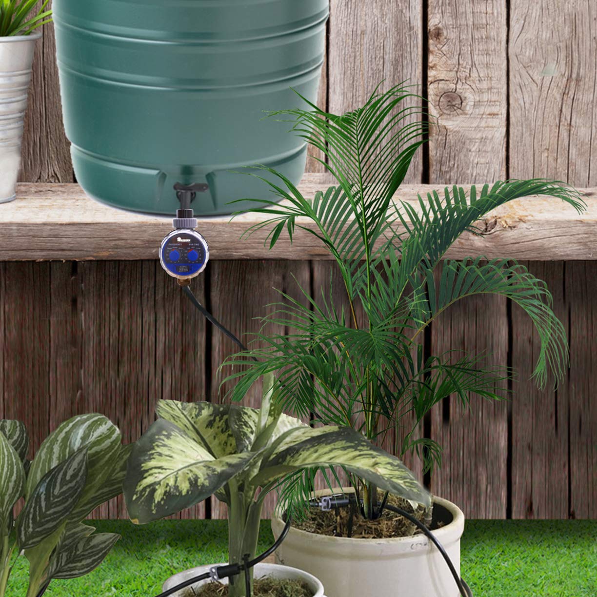 Yardeen lawn and flower watering schedule promotes healthy beds.