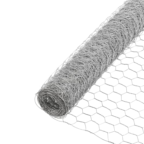 YARDGARD 24-inch poultry netting protecting garden beds while allowing airflow.