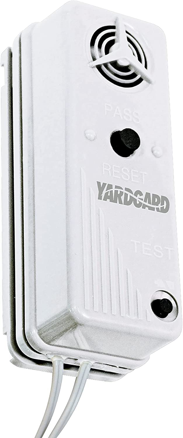 YARDGARD gate alarm front view with 120 dB alert ready to deter unauthorized entry.