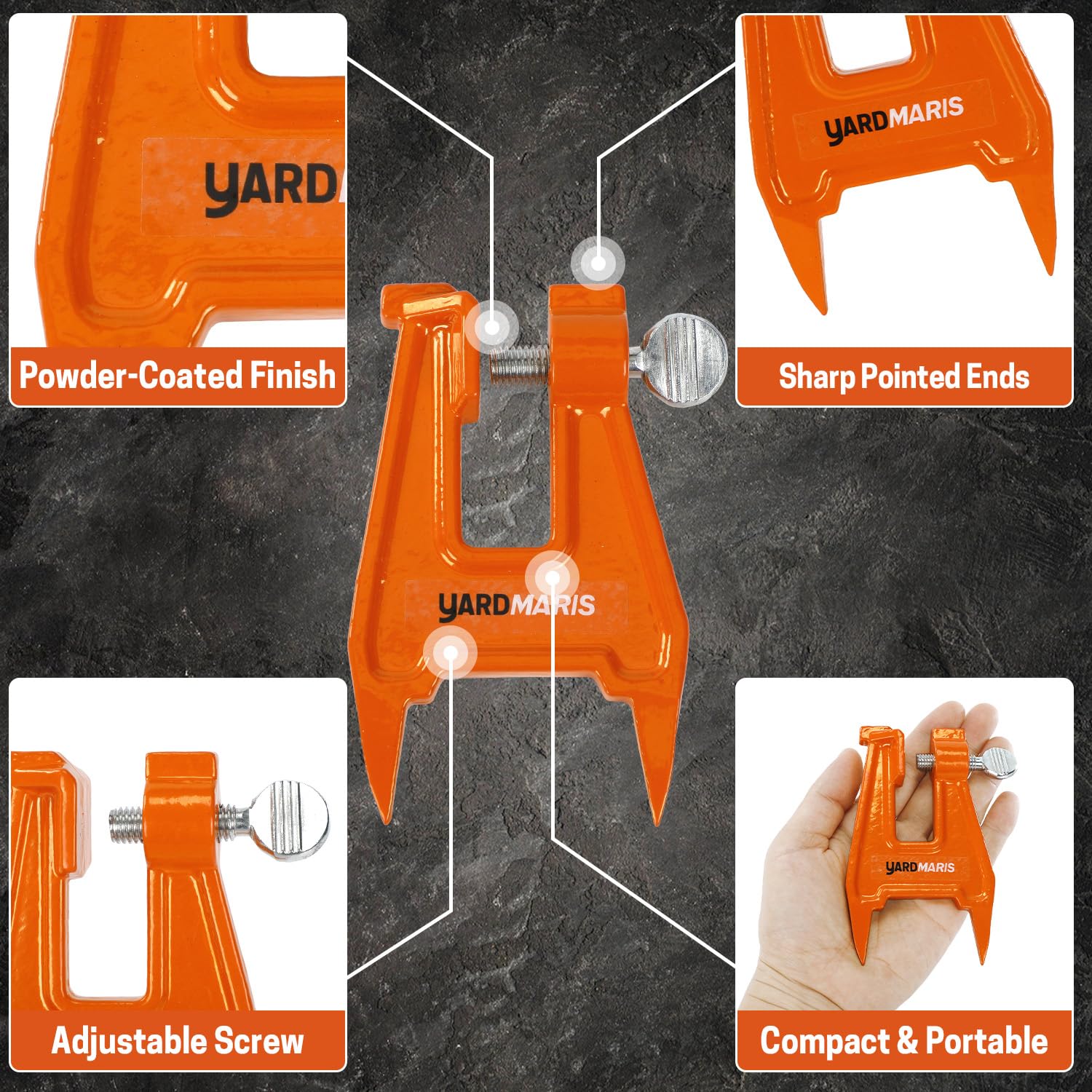 YARDMARIS universal chainsaw compatibility image highlights easy field maintenance