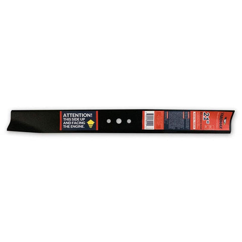 YARDMAX replacement blade for 21-inch mower, sharp cut for efficient lawn care.