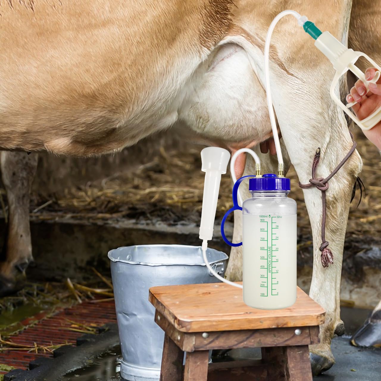 Yardwe no electricity milking solution ideal for barns and fields.