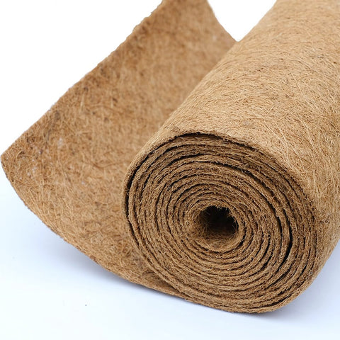 Yarrdfir Coco Coir Liner 16x40 inch lines planter interiors for natural moisture control.