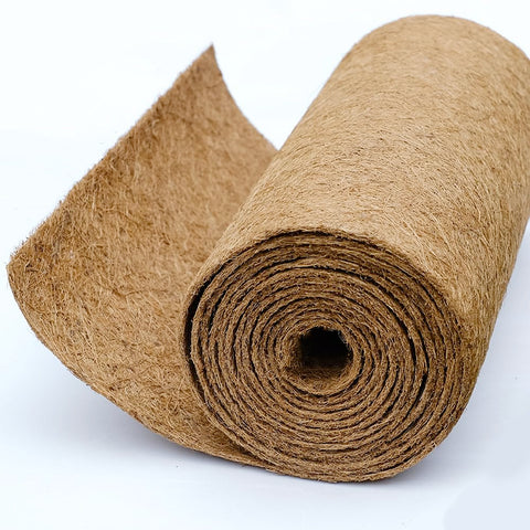 Yarrdfir Coco Coir Liner 24x80 inches for planters and baskets, natural coverage.