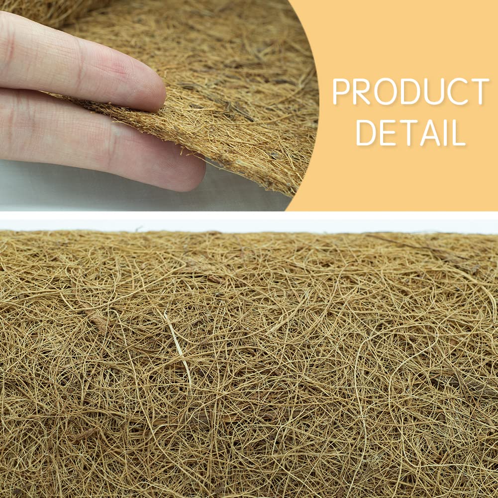 Yarrdfir coco coir liner as snow mat offers insulation on icy surfaces.