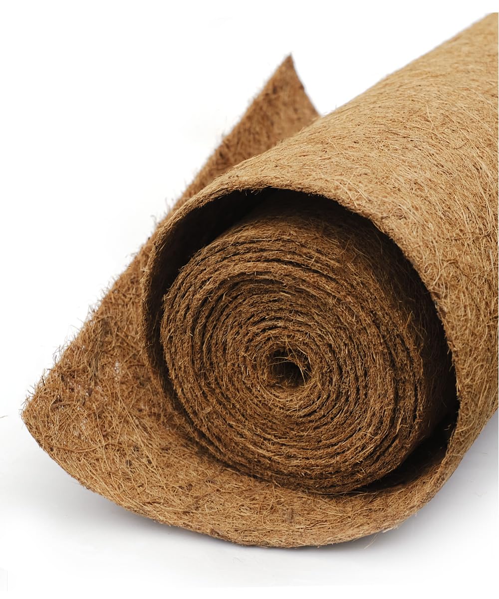 Yarrdfir coconut fiber mat 24x160 inch for planters and drainage