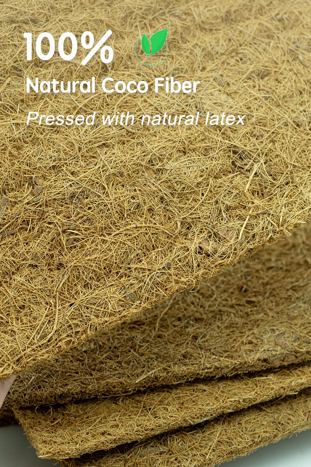 Yarrdfir garden decor coconut fiber mat with natural texture outdoors