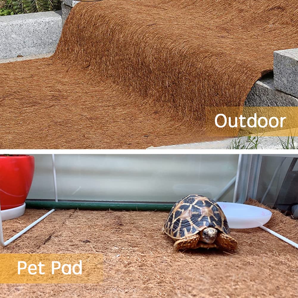 Yarrdfir large coconut fiber mat offering extensive garden coverage