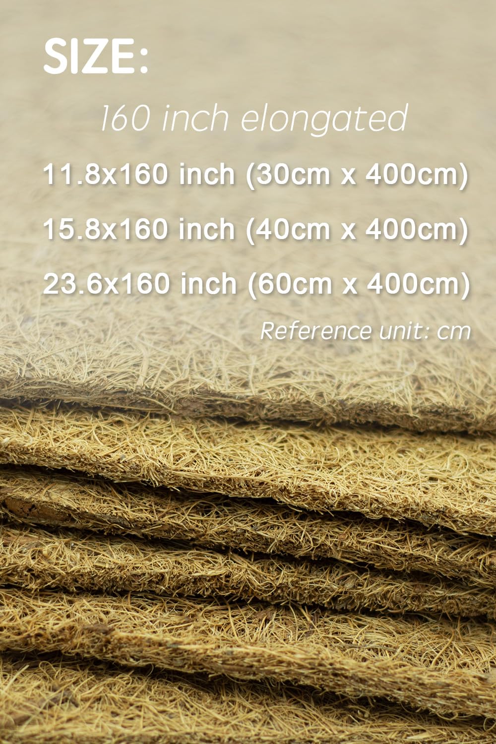 Yarrdfir outdoor snow mat coconut fiber for coverage and grip