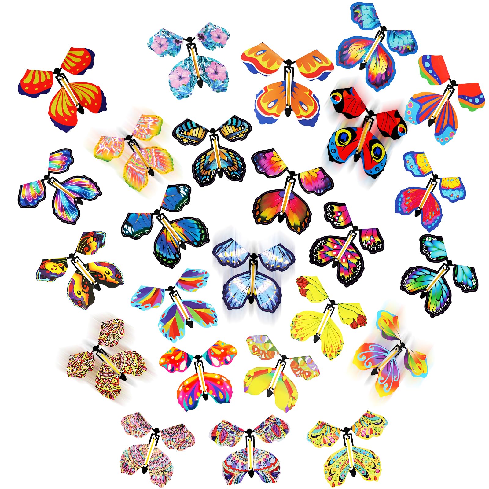 Yasdyri flying butterfly toy 25pc pack ready for gifting and play