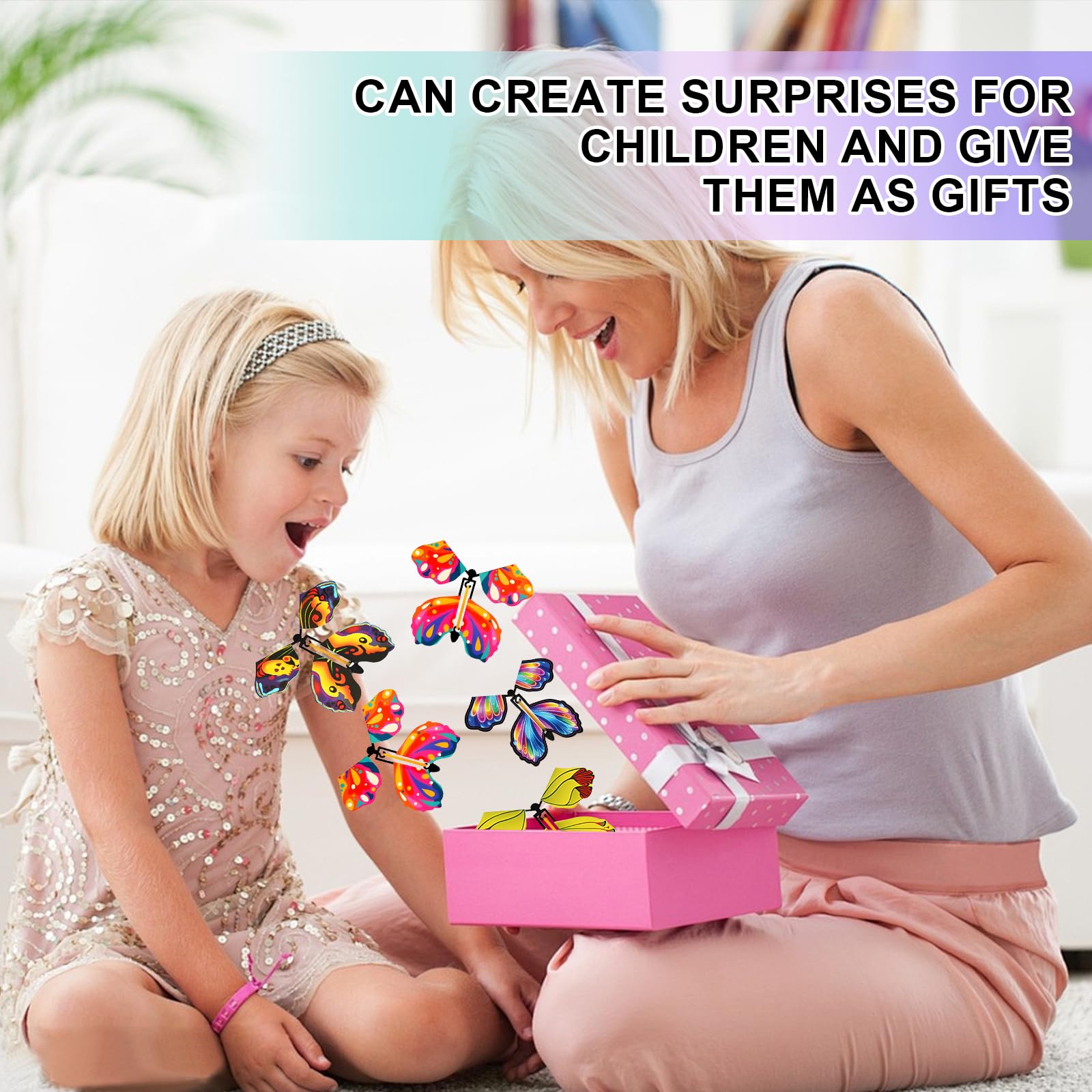 Yasdyri party favors using the flying butterfly toy