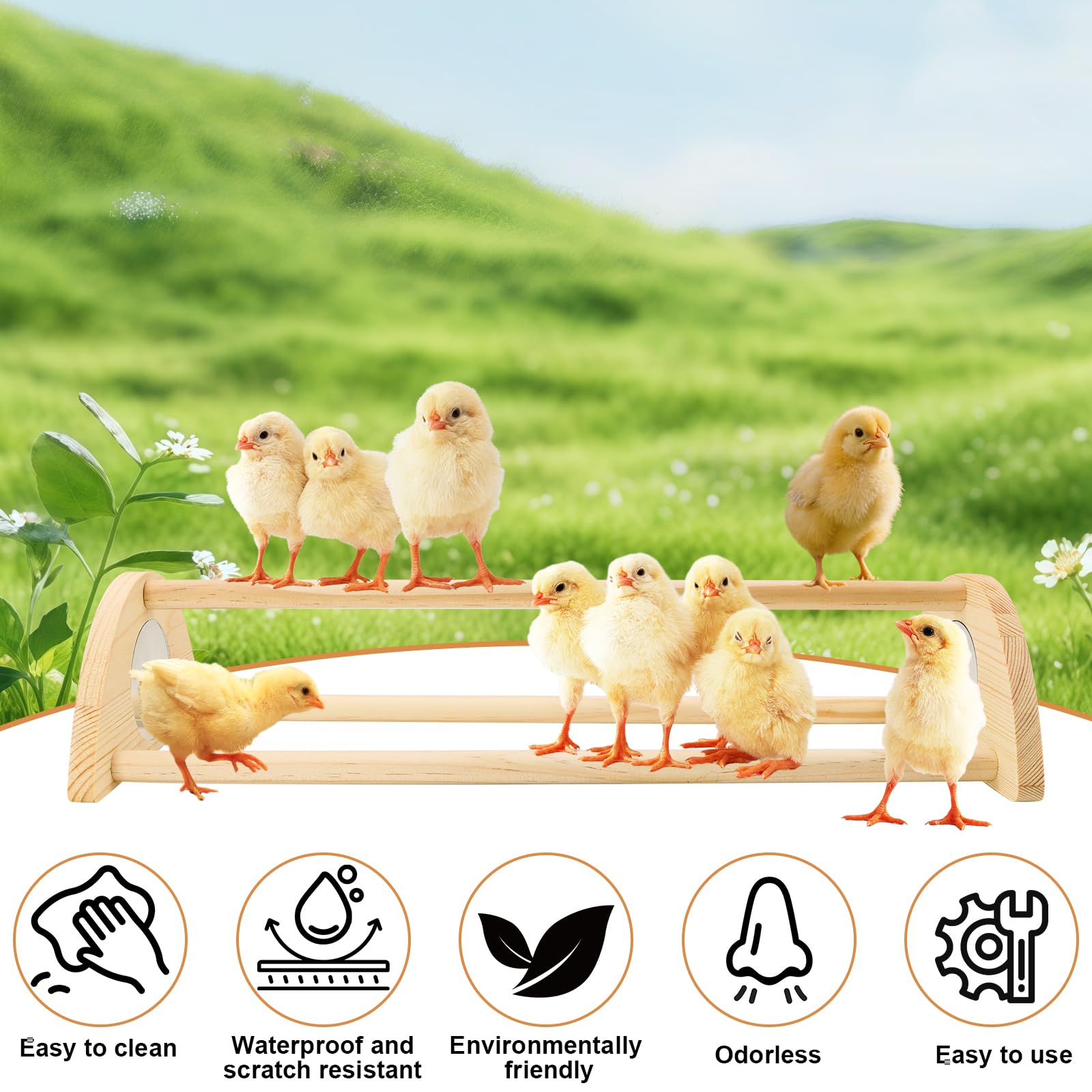 Yasdyri 16.7-inch roosting poles provide extra perching space