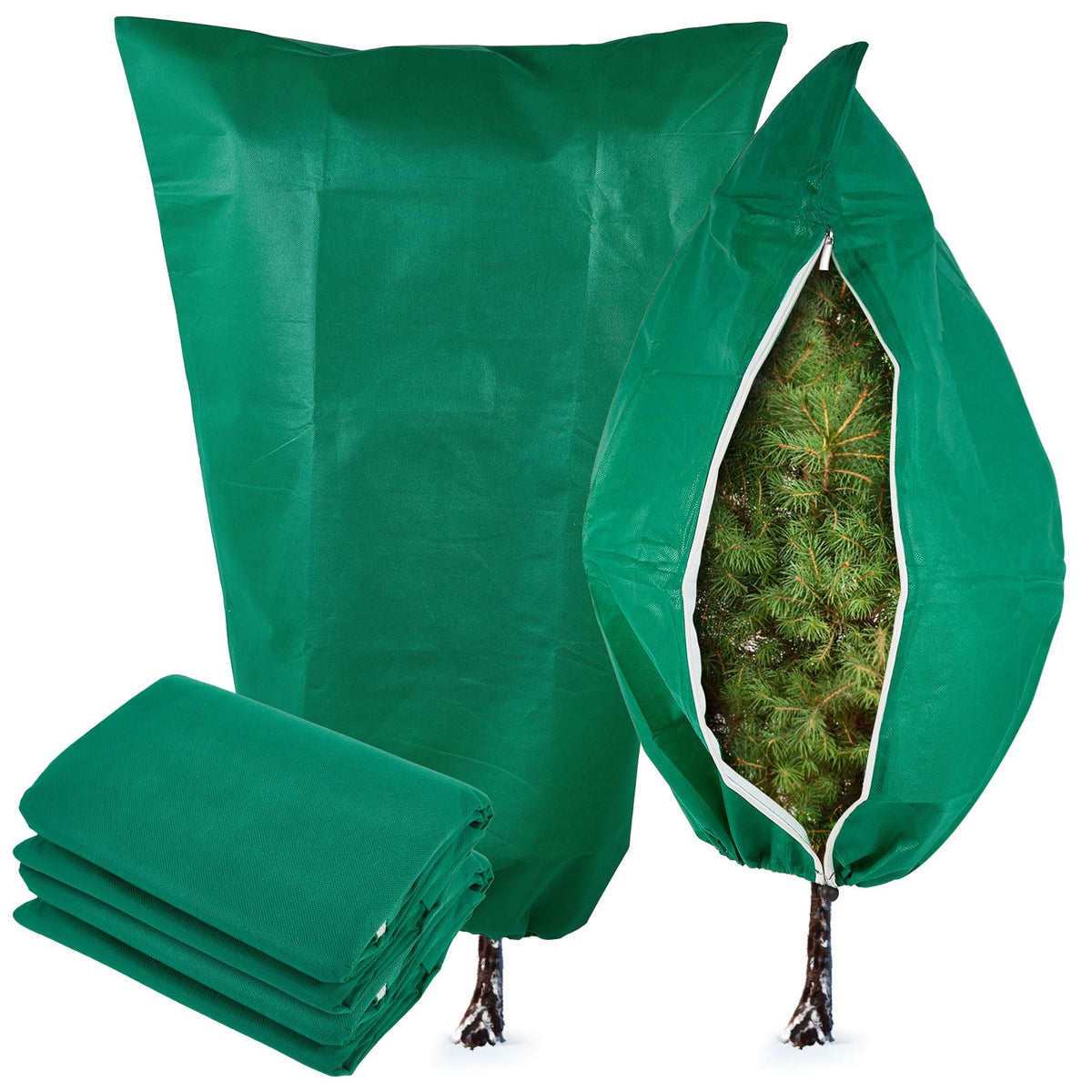 YATHO plant cover in use providing frost protection for outdoor plants