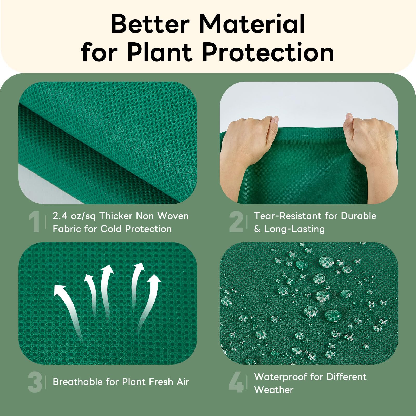 YATHO zipper and drawstring design enabling easy coverage and secure fit