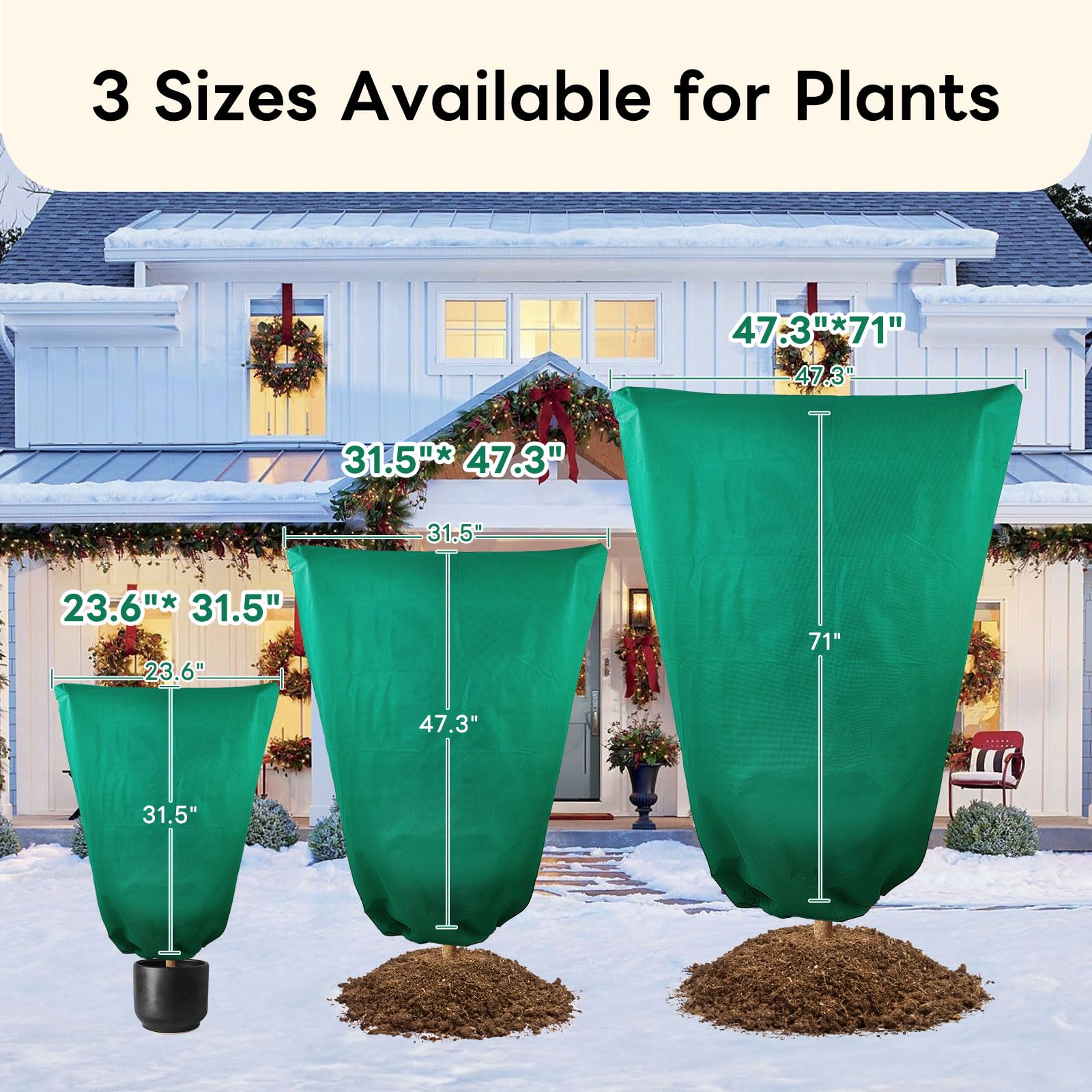 YATHO waterproof yet breathable fabric protecting plants