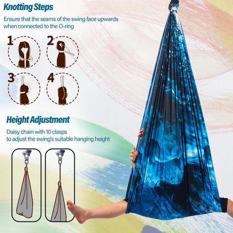 Yatoco Sensory Swing hardware and accessories enable flexible setup and height options