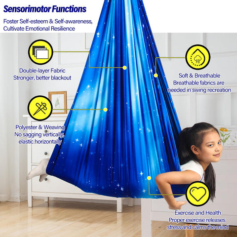 Yatoco sensory swing double-layer fabric for durability and comfort