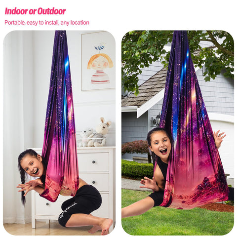 Yatoco sensory swing indoor-outdoor versatility for calming play