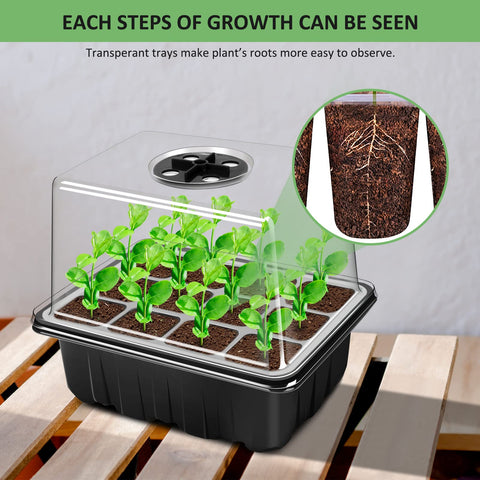 YAUNGEL bottom drainage holes promote healthy root development.