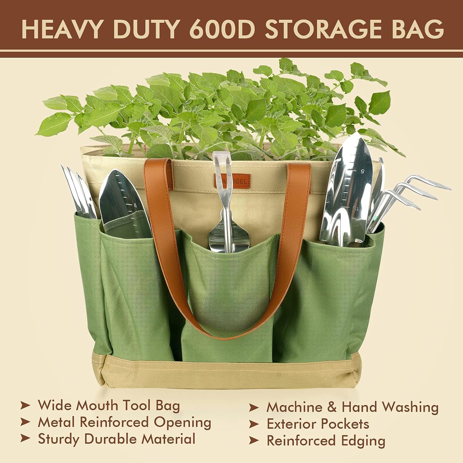 YAUNGEL kneeling pad offers cushioning during extended gardening sessions.