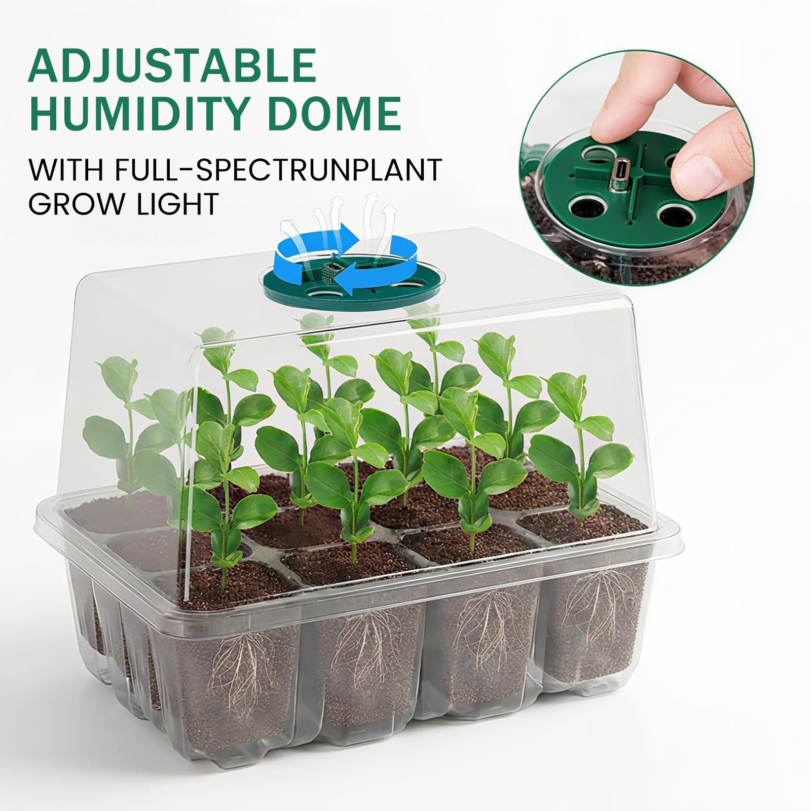 YAUNGEL seed starter tray auto timer for consistent light cycles
