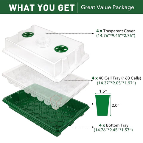 YAUNGEL cells measure 3.7x3.7x5.5 cm for taller starter growth.