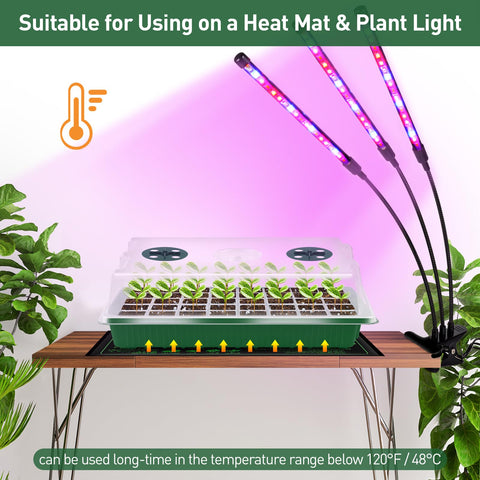 YAUNGEL clear base tray helps track root growth during germination.