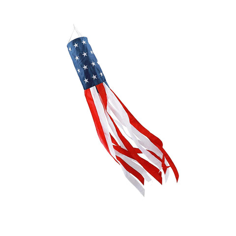 YAVOUN American flag windsock, 40-inch, ideal for festive outdoor decor.