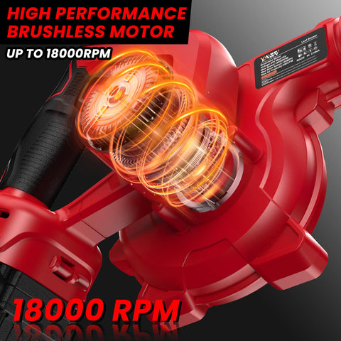 YAWV delivers up to 180 mph airflow for fast cleanup.