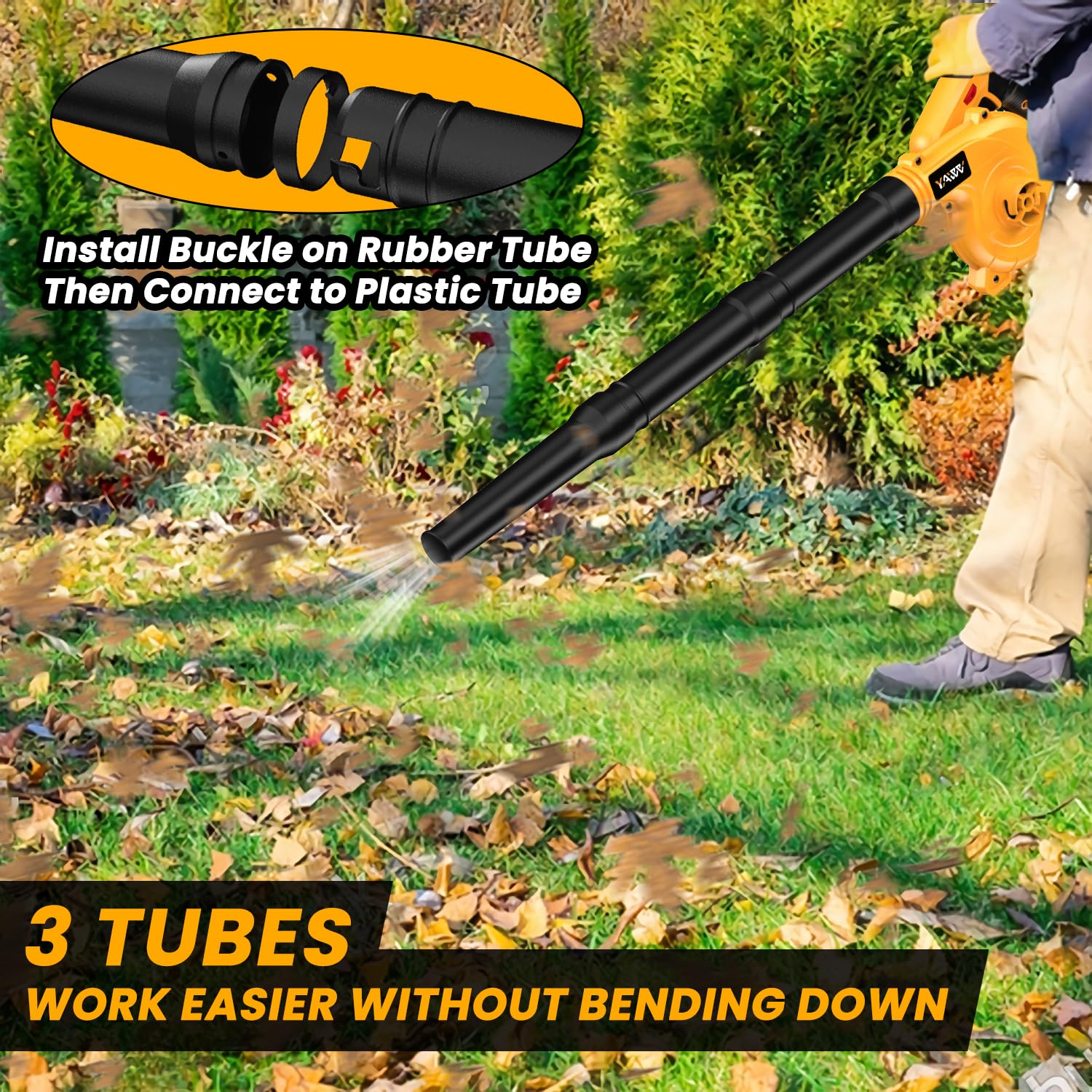 YAWV six-speed control lets you tailor airflow to your task.