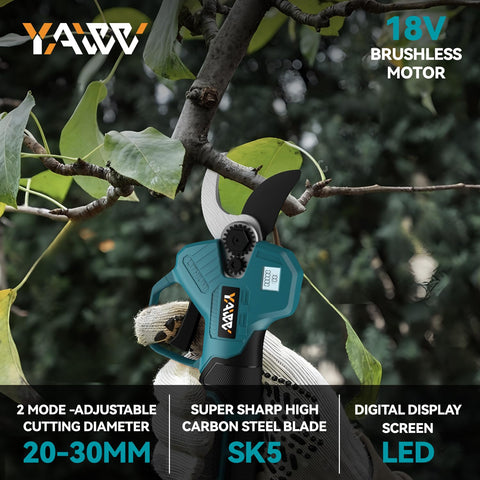 YAWV pruning shears featuring SK5 blades for sharp cuts