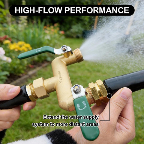 Yayamz garden brass products image highlights durable outdoor fittings