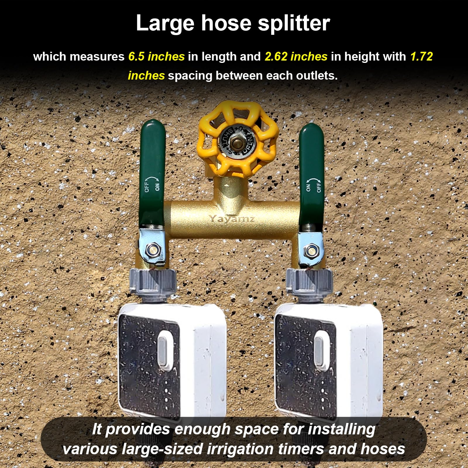 Yayamz hexagonal brass inlet nut supports high-pressure, long-lasting use