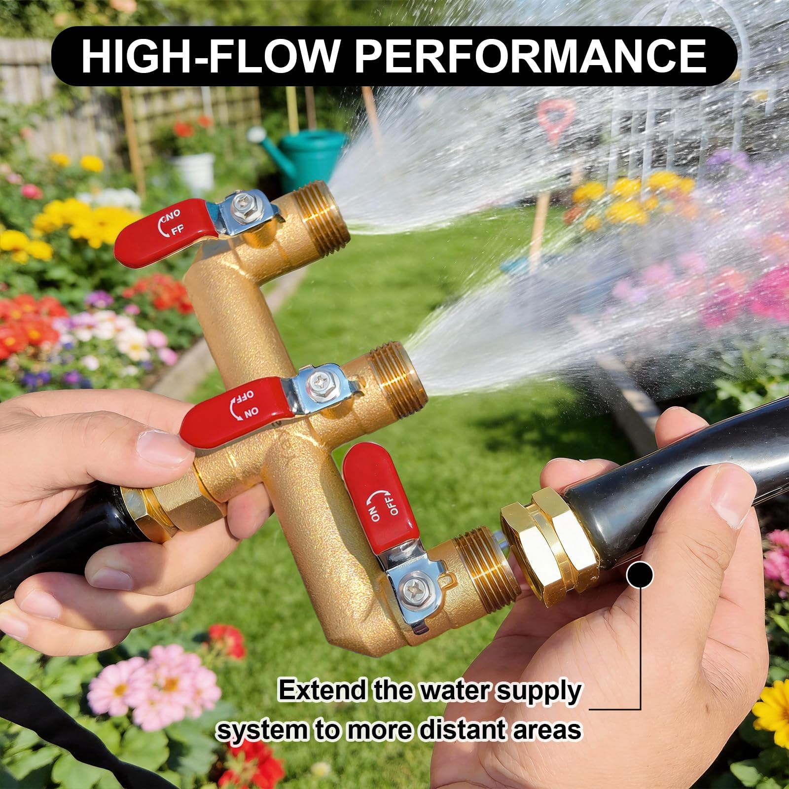Yayamz high-flow test image demonstrates robust flow at standard pressure