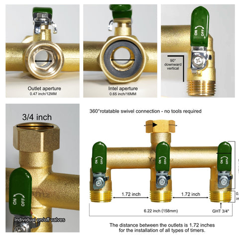 Yayamz brass construction ensures durable performance in garden setups.